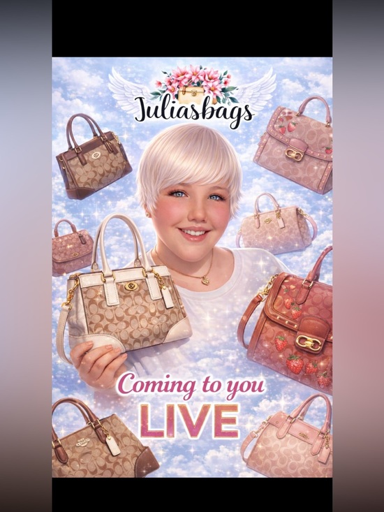 Handbags - My LIVE FLYER 💞 @juliasbags42120 is LIVE!! Please put a like on this. Share it!